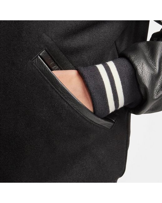 Nike Black Authentics Varsity Jacket for men