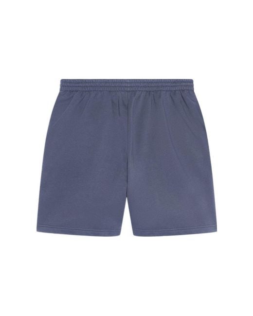 Balenciaga Blue Political Campaign Sweat Shorts 'Dark' for men