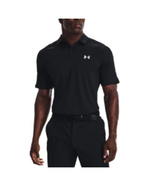 Under Armour Black Iso-Chill Polo Shirts for men