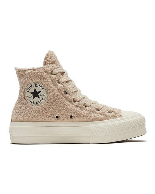 Converse Natural (Wmns) Chuck Taylor All Star Platform High 'Cozy Club'