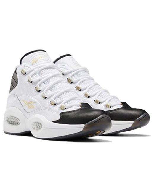 Reebok White Question Mid 'Respect My Shine' for men