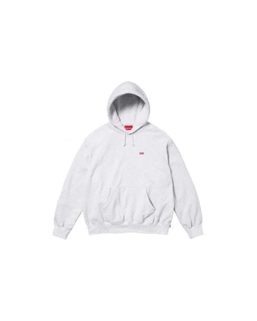 Supreme Gray Small Box Hooded Sweatshirt for men