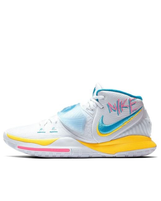 Nike Blue Kyrie 6 'Neon Graffiti' for men