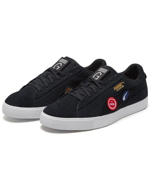 PUMA Black Suede Golf Patch Le for men