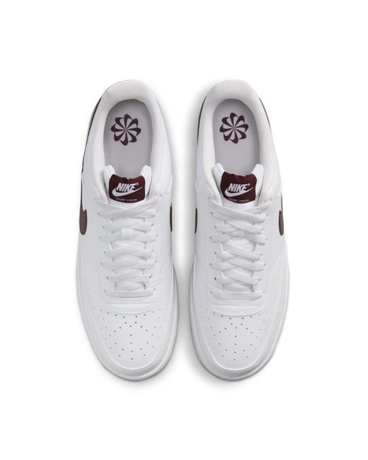 Nike White Court Vision Low Next Nature Burgundy Crush' for men