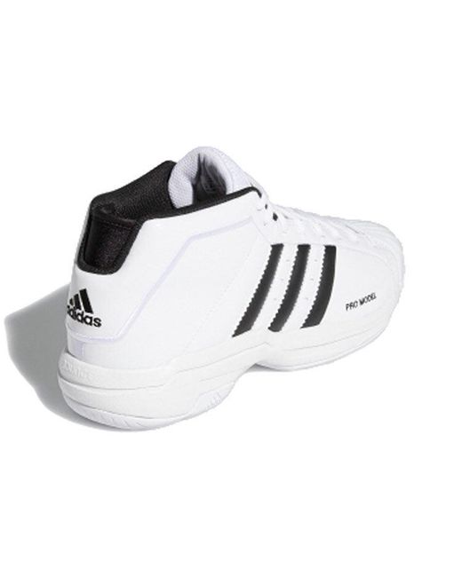 Adidas White Pro Model 2G Low for men