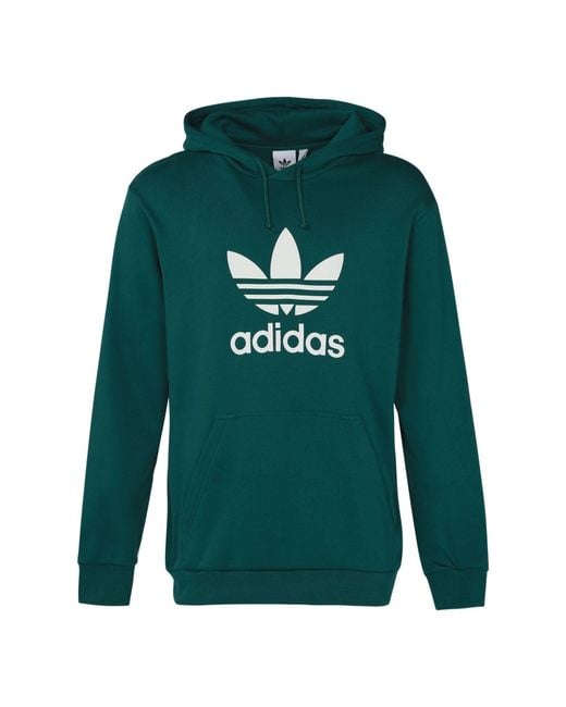 Adidas Green Originals Hooded Drawstring Pullover for men