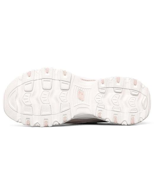 Skechers Pink (Wmns) D'Lites 1.0 Low Running Shoes