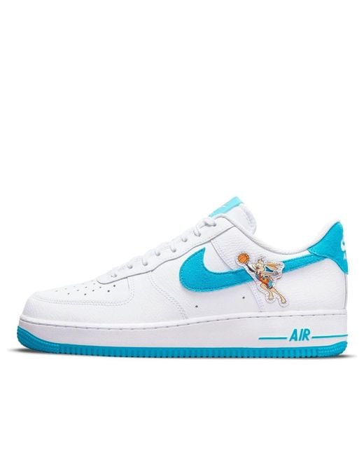 Nike Blue X Space Jam Air Force 1 '07 Low 'Hare' for men