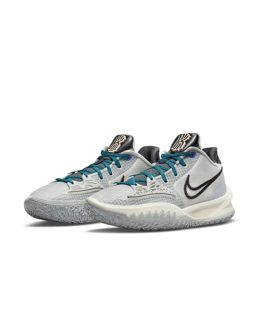 Nike Gray Kyrie Low 4 Ep Fog Sapphire' for men