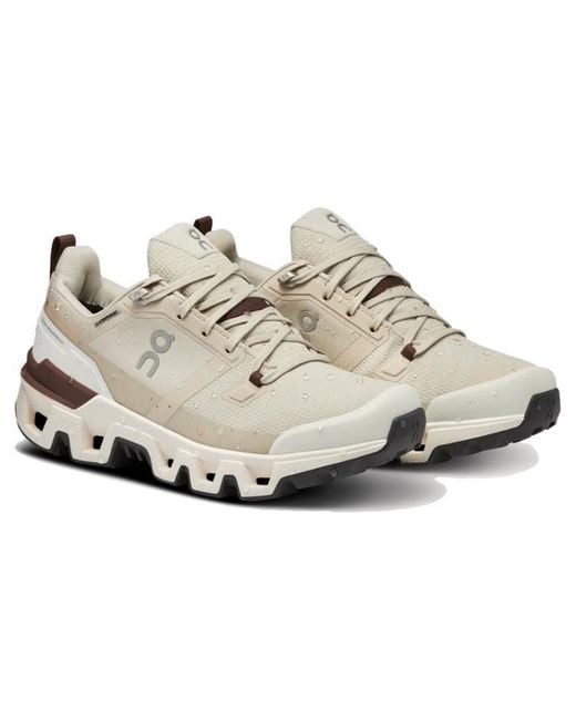 On Shoes White (Wmns) Cloundwander Waterproof 'Sand Ivory'