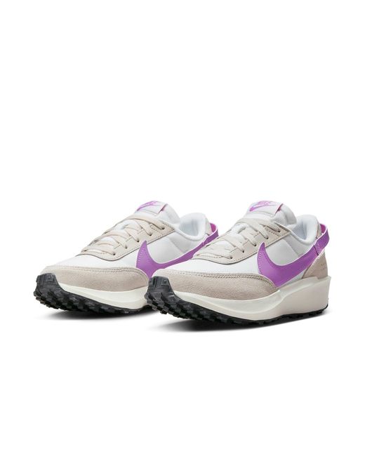 Nike White (Wmns) Waffle Debut Rush Fuchsia'