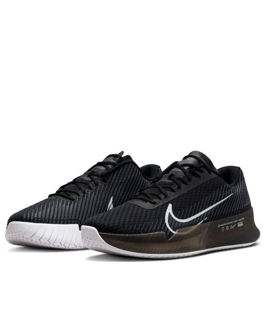 Nike Black Court Air Zoom Vapor 11 Clay Tennis Shoes for men
