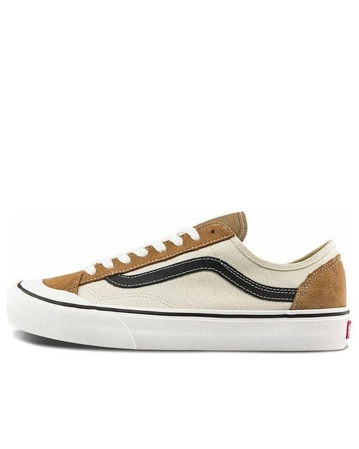 Vans White Style 136 Decon Vr3 Sf Casual Low Top Skateboarding Shoes for men