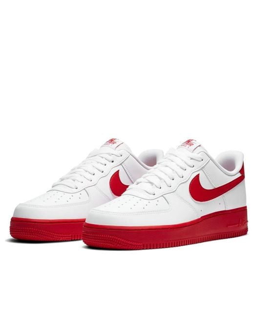 Nike Red Air Force 1 Low Sole' Ck7663-102 for men