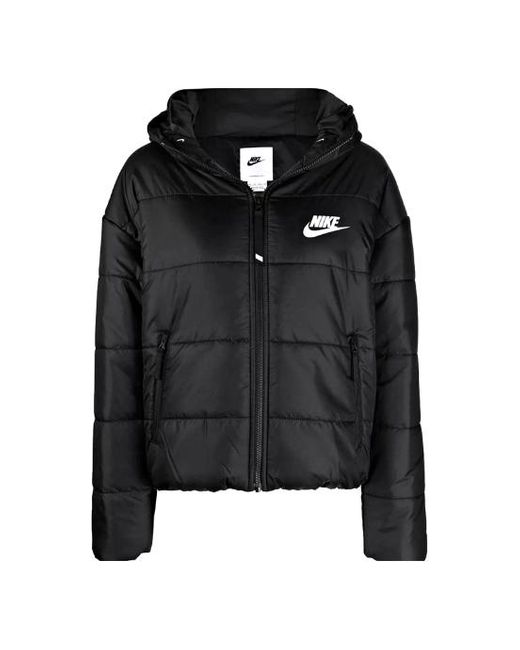 Nike Black Sportswear Therma-fit Repel Hooded Puffer Jacket