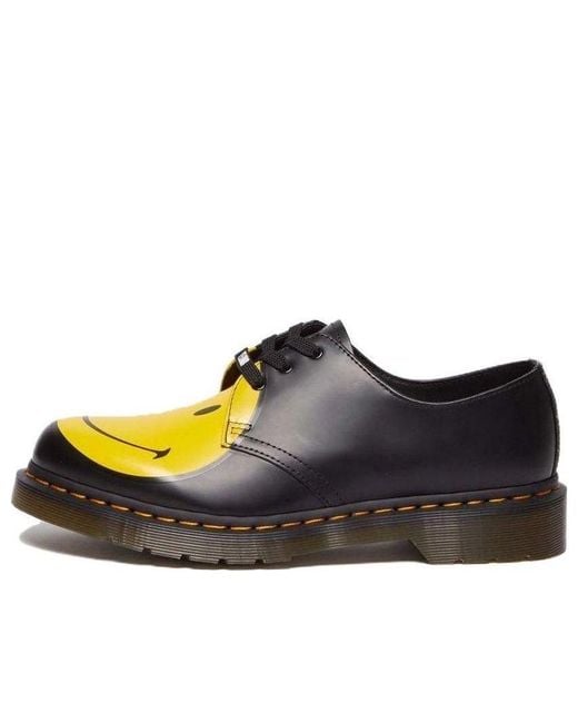 Dr. Martens Brown Dr.martens 1461 Smiley Smooth Leather Oxford Shoes