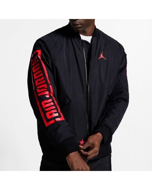 Nike Blue Stand Collar Long Sleeve Bomber Jacket for men