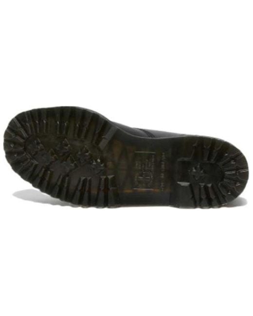 Dr. Martens Black Barton Shearling Lined Leather Ankle Boots