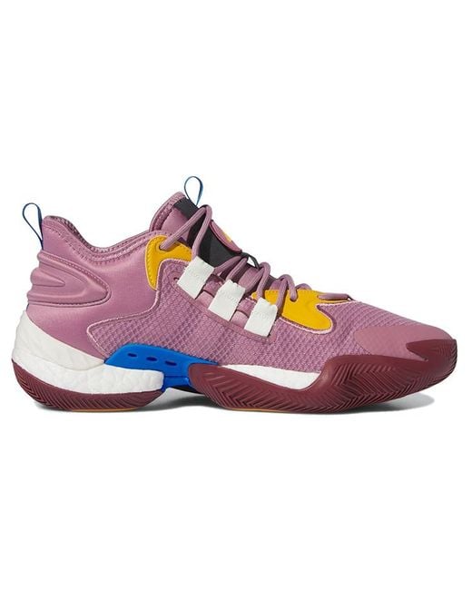 Adidas Purple Byw Select Basketball Shoes 'Wonder Orchid Off' for men