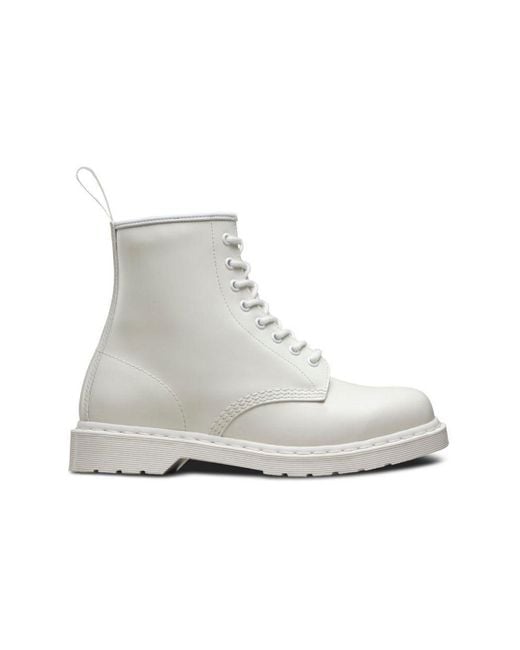 Dr. Martens Gray 1460 Mono Smooth Leather 8 Martin Boots