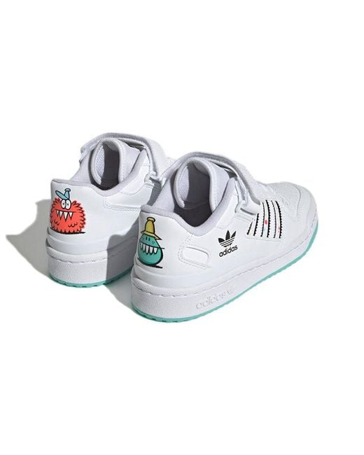 Adidas White Originals Forum Low J X Kevin Lyon for men