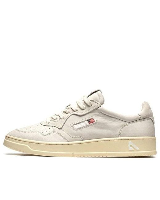 Autry White Medalist Low Nubuck for men