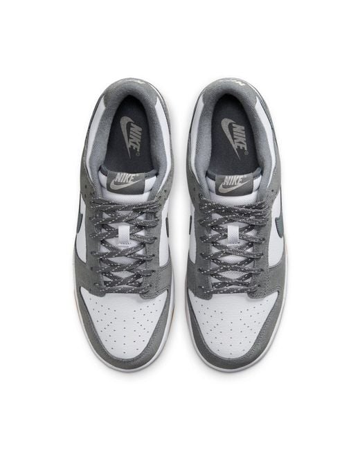 Nike Gray Dunk Low Shoes for men