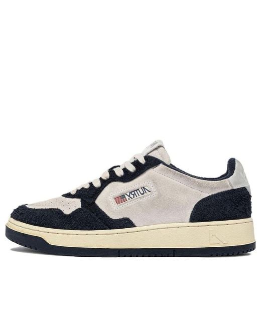 Autry Blue Two Tone Medalist Low Goatskin for men
