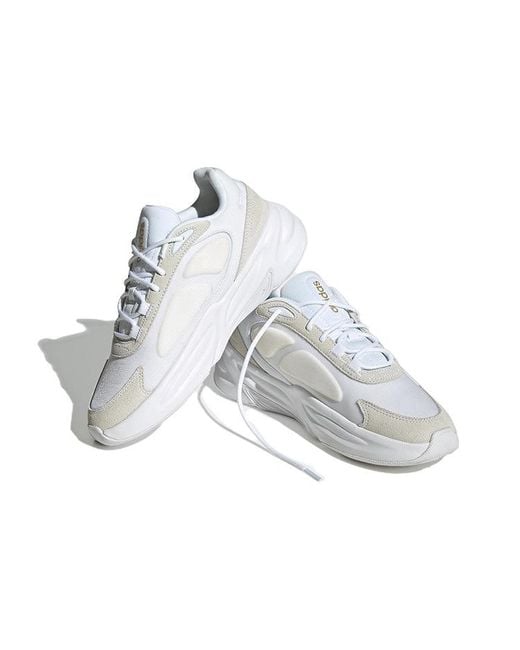 Adidas White (Wmns) Ozelle Cloudfoam Lifestyle Running Shoes 'Cloud Matte'