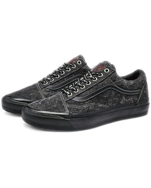 Vans Black Raised By Wolves X Og Old Skool Lx 'Acid Wash Denim' for men