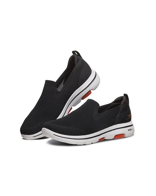 Skechers Black Go Walk 5 Low-Top Loafers for men