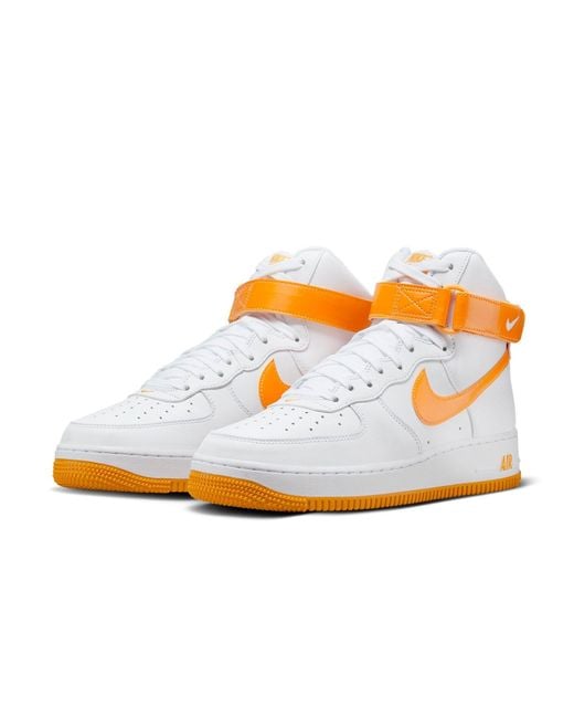 Nike Orange Air Force 1 High Sundial' for men