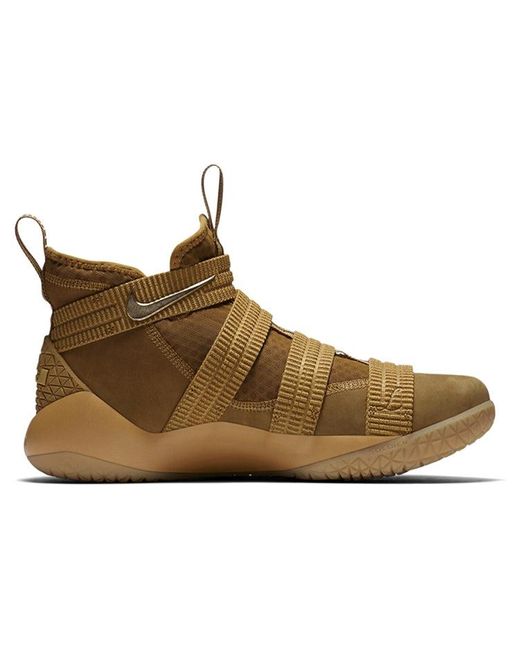 Nike Brown Lebron Soldier 11 Ep 'Wheat Metallic' for men