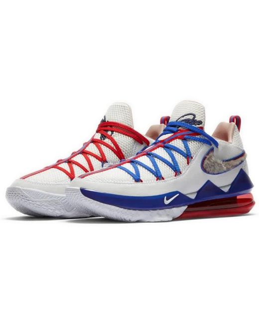 Nike Blue Lebron 17 Low 'Tune Squad' for men