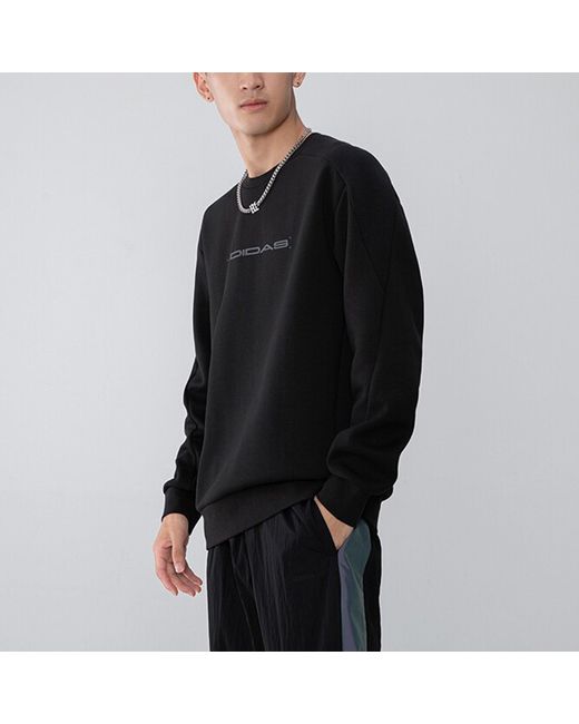 Adidas Blue Th Eng Sweat Logo Printing Casual Sports Pullover for men