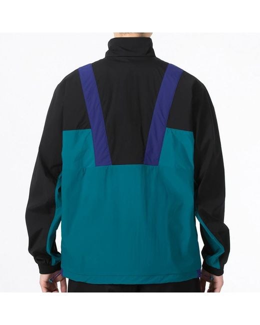 Adidas Blue St Ltwind Wvjk Colorblock Athleisure Casual Sports Zipper Jacket for men