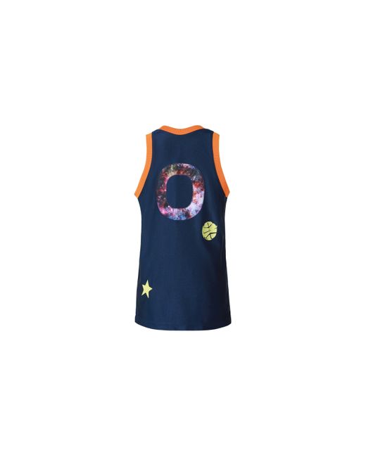Nike Blue Ss20 Lebron X Monstars Crossover Dna Jersey Large Basketball Vest for men