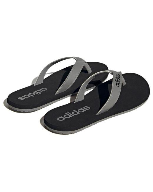 Adidas Black Eezay Flip-Flops for men