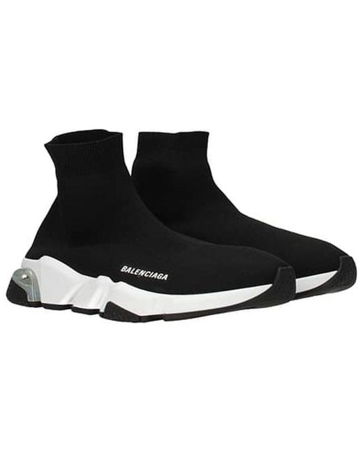 Balenciaga Black Speed Trainer 'Clear Sole for men