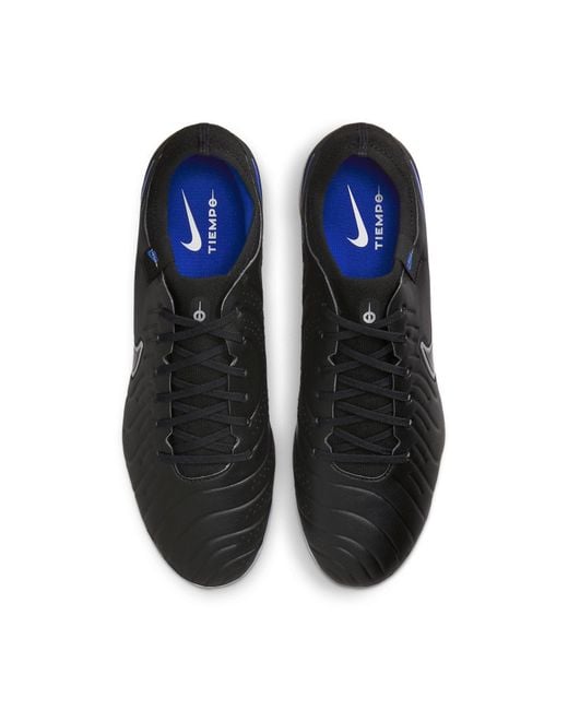 Nike Black Tiempo Legend 10 Pro Firm-Ground Low-Top Football Boot for men
