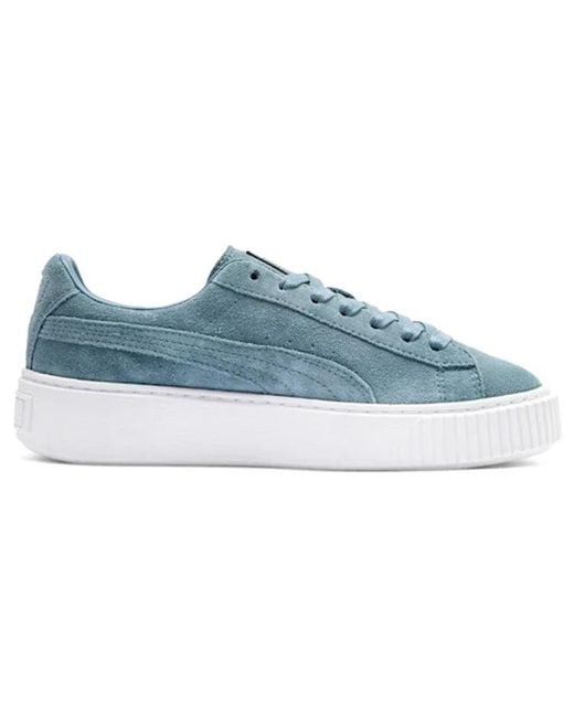 PUMA Blue (Wmns) Suede Platform