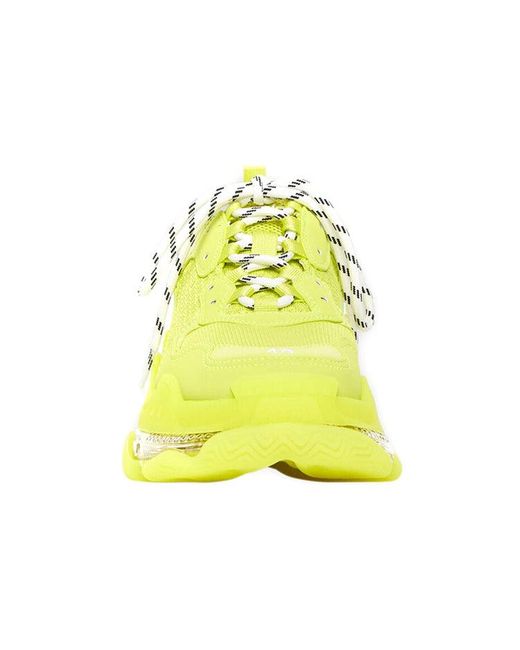 Balenciaga Yellow Triple S Sneaker 'Clear Sole Fluo' for men