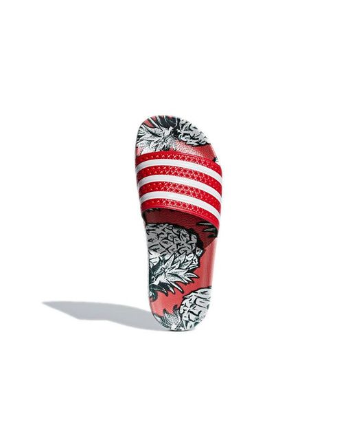 Adidas Red (Wmns) Adilette Slides 'Scarlet'