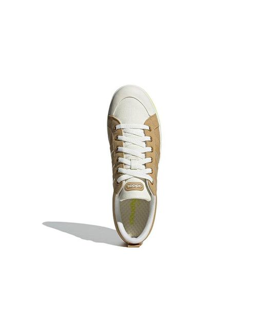 Adidas Brown Neo Bravada Wear-Resistant Non-Slip Casual Skateboarding Shoes for men