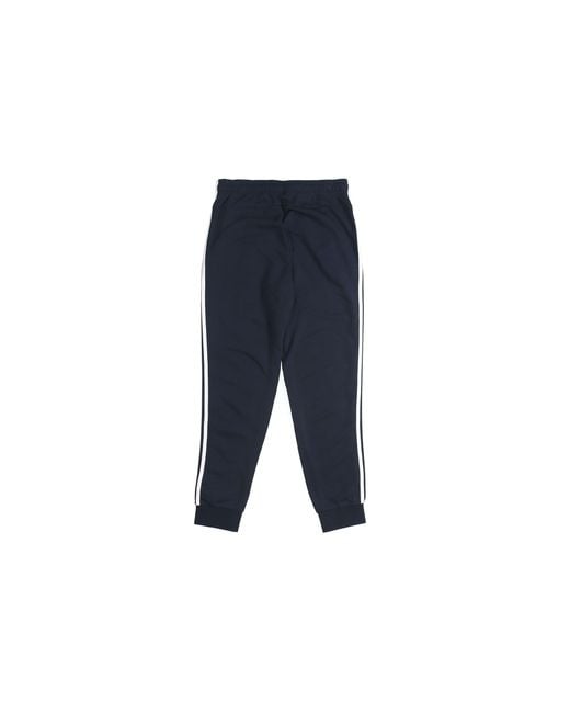 Adidas Blue E 3S T Pnt Ft Plaid Applique Sports Pants for men