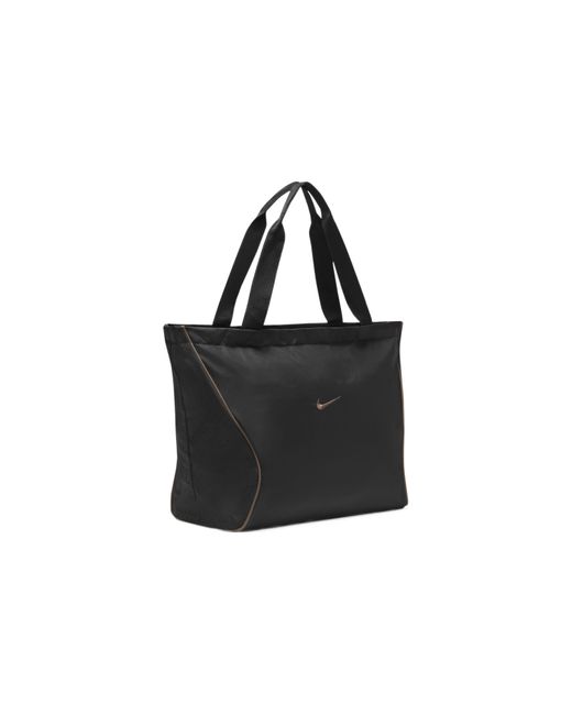 Nike Sportswear Essentials Series Athleisure Casual Sports Small Logo Fabric Shoulder Bag Black / Mineral Gray Handbag for men