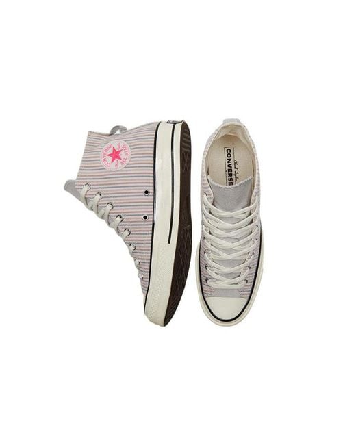 Converse White Chuck 70 High 'Pecan Stripes'
