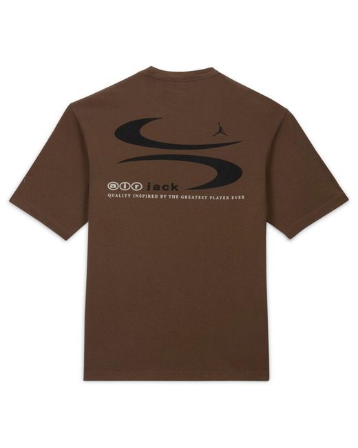 Nike Brown X Travis Scott T-Shirt Asia Sizing 'Palomino' for men