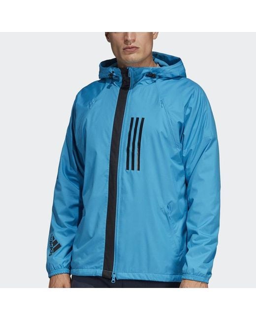 Adidas Blue W.N.D. Sports Stylish Woven Jacket for men